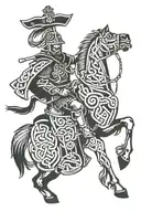 polish hussar Irish Celtic knot tattoo design idea