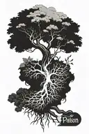 poison tree tattoo design idea