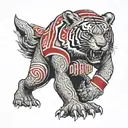 ohio state buckeyes tattoo design idea