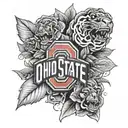 ohio state buckeyes tattoo design idea