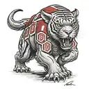 ohio state buckeyes tattoo design idea