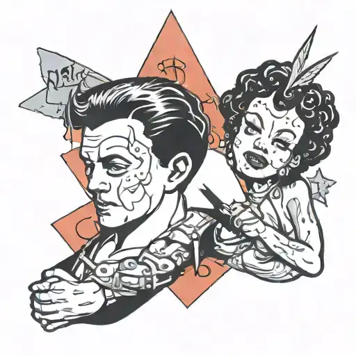 michael myers and betty boop bondage BDSM all tattoo design idea