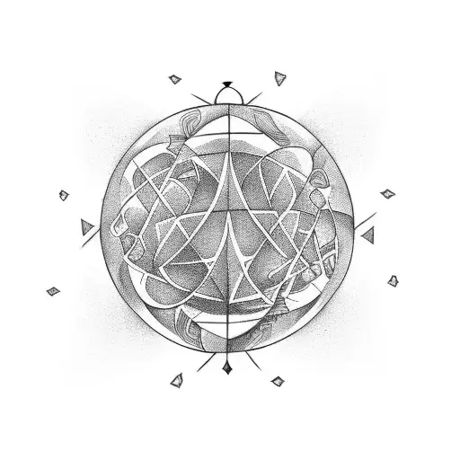 chaos orb tattoo design idea