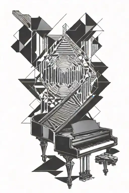 grand piano that keeps me alive half dead tattoo design idea