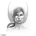 Lara Croft tattoo design idea