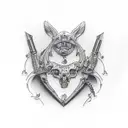 Lara Croft tattoo design idea