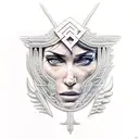 Lara Croft, temple tattoo design idea