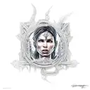 Lara Croft, temple tattoo design idea