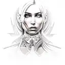 Lara Croft, temple tattoo design idea