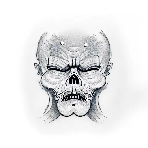 ginger man with blue shirt tattoo design idea