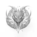 shadow dragon tattoo design idea
