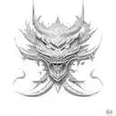shadow dragon clan tattoo design idea
