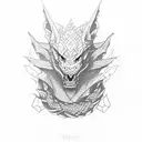 shadow dragon clan tattoo design idea
