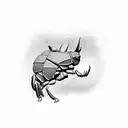 Rhino Beetle  tattoo design idea