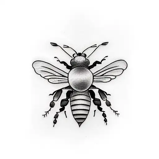 Honey Bee tattoo design idea