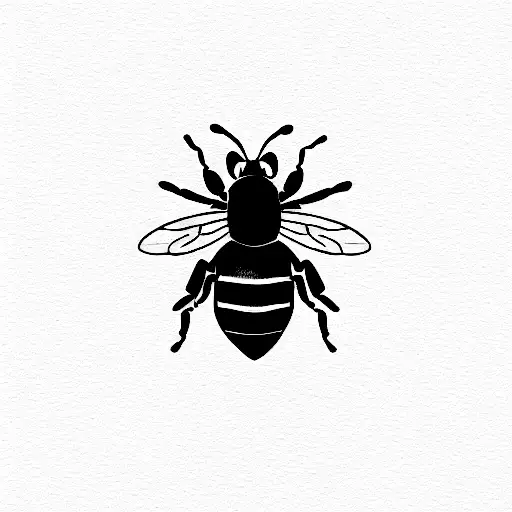 Honey Bee tattoo design idea