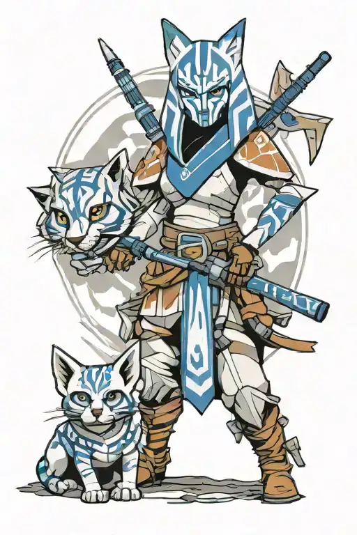 ahsoka tano, captain rex, star wars tattoo design idea