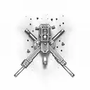 Glock gangster tattoo design idea