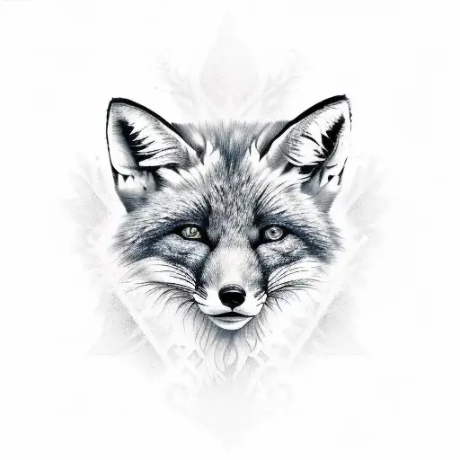 Fox tattoo design idea