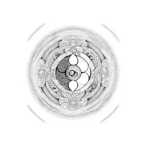 Yin Yang infinity 831 tattoo design idea