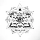 sri yantra tattoo design idea