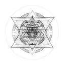 sri yantra tattoo design idea