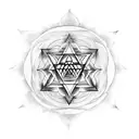 sri yantra tattoo design idea