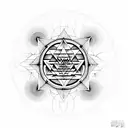 sri yantra tattoo design idea
