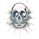 skeleton pirate, bottle tattoo design idea