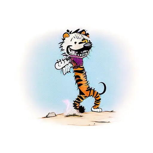 Calvin and Hobbes wwe tattoo design idea