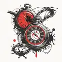pocket watch this too shall pass tattoo design idea
