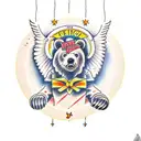 bear angel winner tattoo design idea