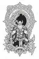 Thor Odin Hella Loki tattoo design idea