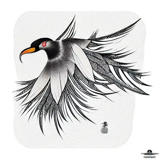 Bird of Paradise tattoo design idea