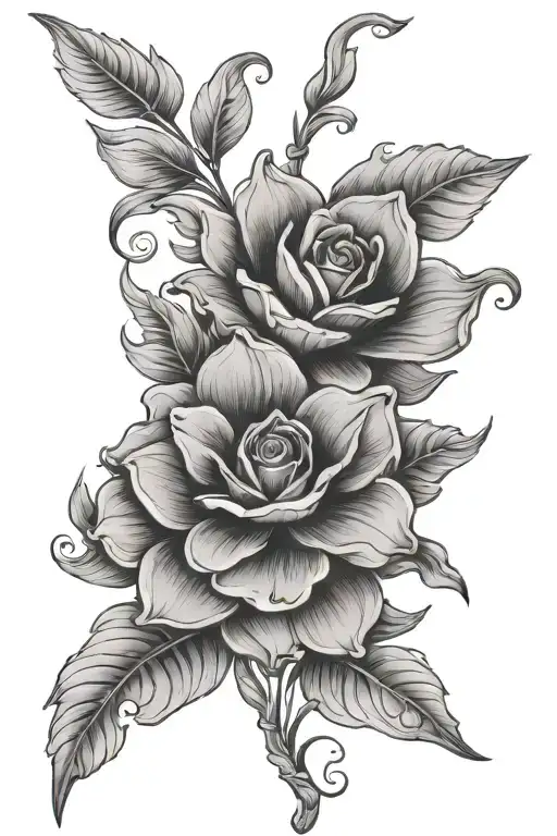 fleur tattoo design idea