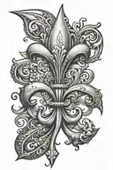 fleur de lis tattoo design idea