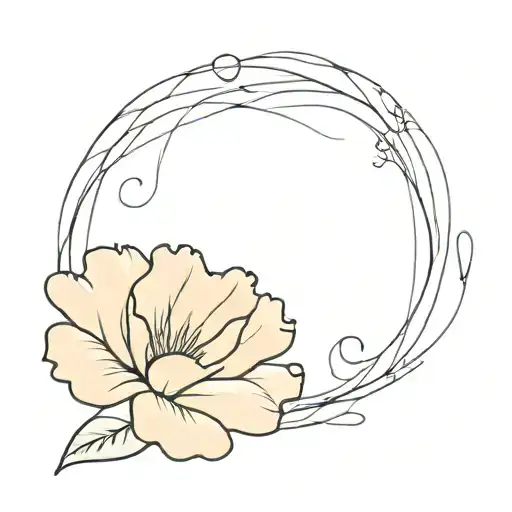 Carnation nana tattoo design idea