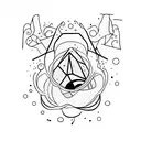 LIRYC "I SAID I DIDNT FEEL NOTHING BABE  BUT I LIE  tattoo design idea