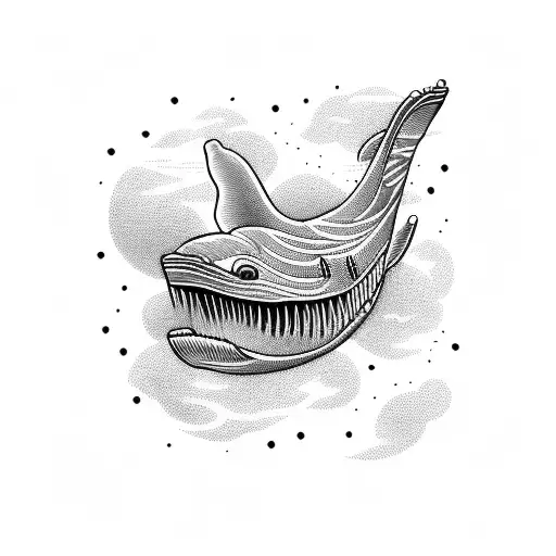 whale's tale  tattoo design idea