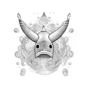 whale's tale  tattoo design idea