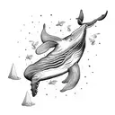 whale's tale  tattoo design idea