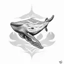 whale's tale  tattoo design idea