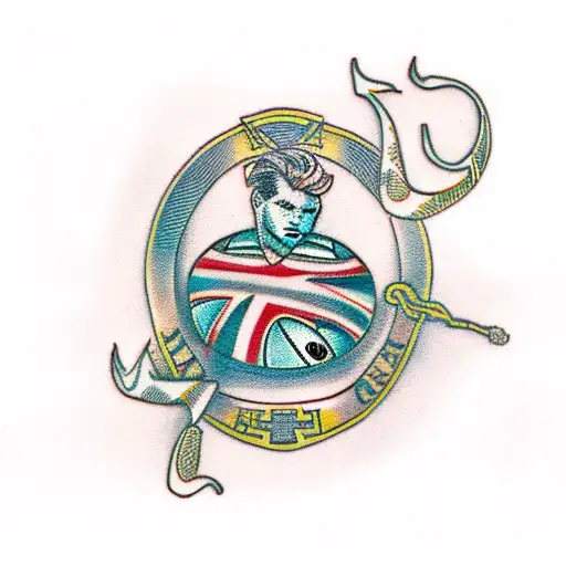 rugby tattoo design idea