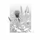 hyssop stem tattoo design idea