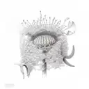 hyssop stem tattoo design idea