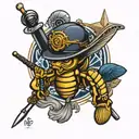 navy seabee tattoo design idea