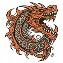 Skyrim dragon language tattoo design idea