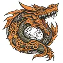 Skyrim dragon language tattoo design idea