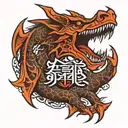 Skyrim dragon language tattoo design idea