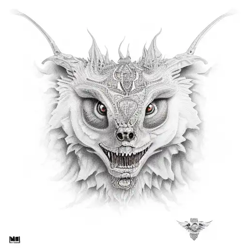 chupacabra tattoo design idea